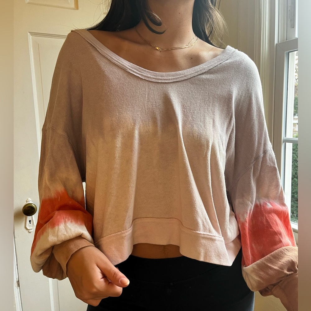 Free People Point Break Tie Dye Top